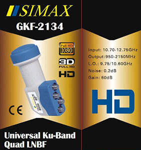 simax quad lnb конвертер на 4 выхода